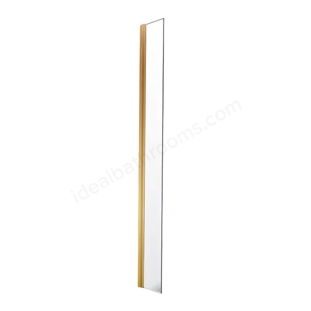 Swan Walton 300mm x 2000mm x 6mm Return Panel - Brushed Brass