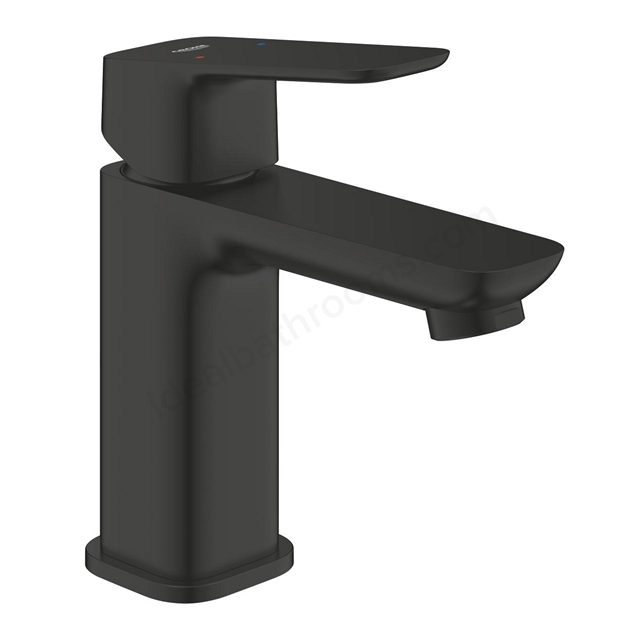 Grohe Cubeo Square S-Size basin mixer with smooth body - Matt Black