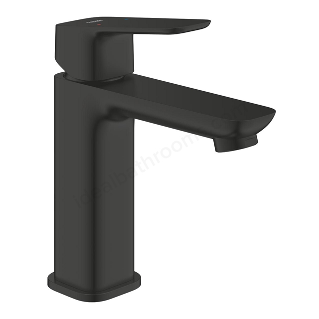 Grohe Cubeo Square M-Size basin mixer with smooth body - Matt Black