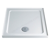 Twyford 760x760mm Stone Resin Shower Tray; 4 Upstand