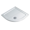 Twyford Quadrant 800x800mm Stone Resin Shower Tray; 4 Upstand