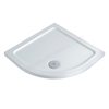 Twyford Quadrant 800x800mm Stone Resin Shower Tray; Flat Top