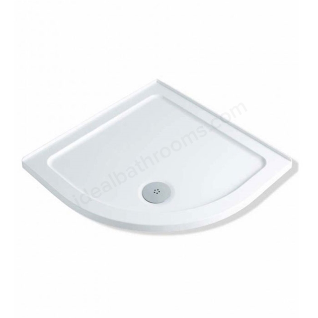 Twyford Quadrant 900x900mm Stone Resin Shower Tray; 4 Upstand