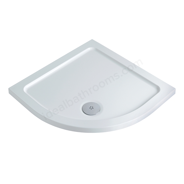 Twyford Quadrant 900x900mm Stone Resin Shower Tray; Flat Top