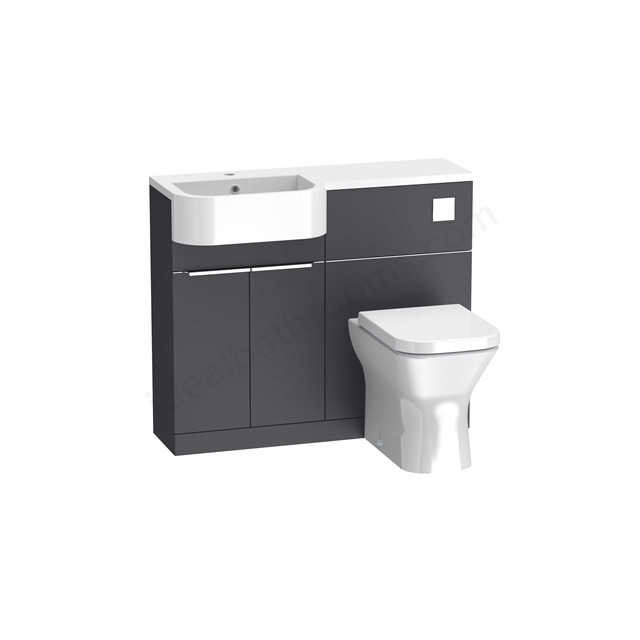 Tavistock Match 1000 Unit Basin L Storm Grey