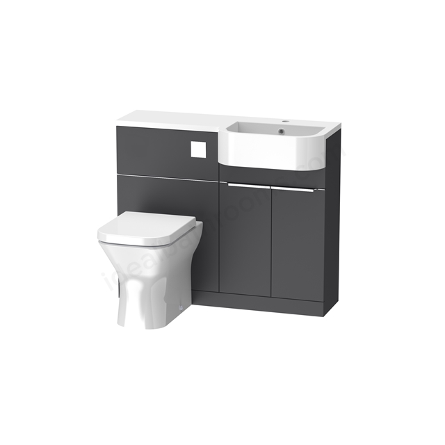 Tavistock Match 1000 Unit Basin R Storm Grey