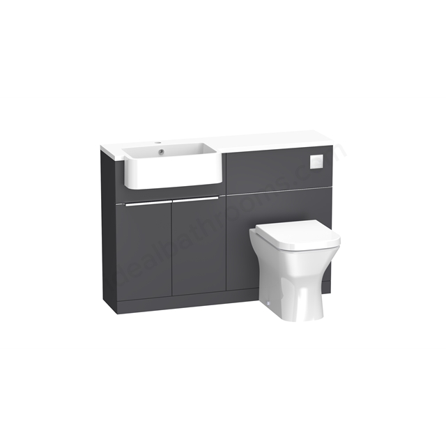 Tavistock Match 1200 Unit Basin L Storm Grey