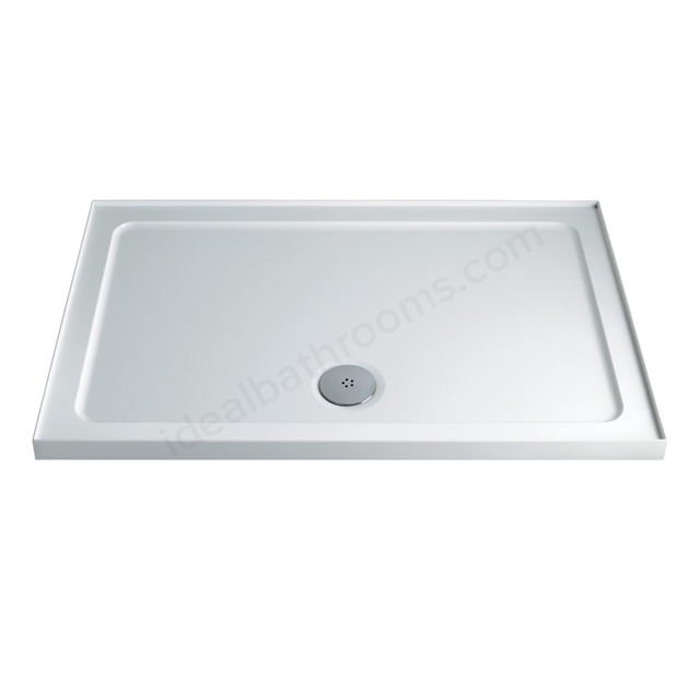 Twyford 1000x760mm Stone Resin Shower Tray; 4 Upstand