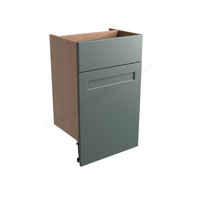 Tavistock Legacy std 500 Back to Wall Unit & Fascia - Viridian Green
