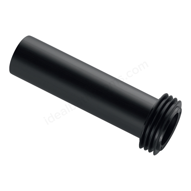 Geberit 45mmØ Flush Bend Extension 185mmL with Sleeve - HDPE