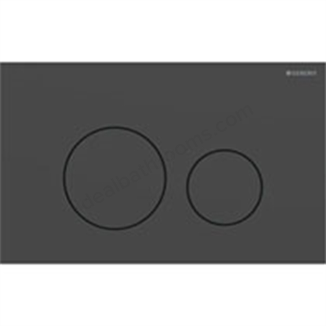 Geberit Sigma 40 Actuator Plate Dual Flush, Round, Black Stainless Steel  Painted