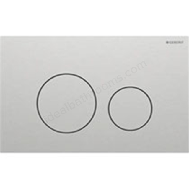 Geberit Sigma 40 Actuator Plate  Dual Flush, Round, Stainless Steel