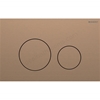 Geberit Sigma40 Round Dual Flush Plate, Brushed Bronze