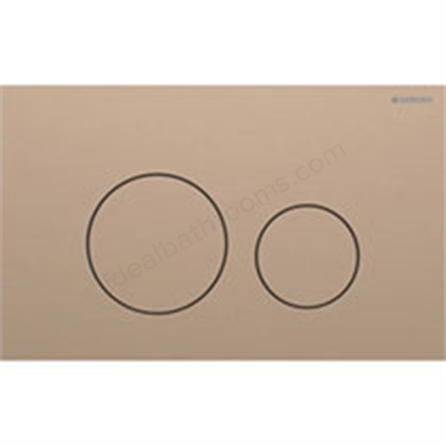 Geberit Sigma 40 Actuator Plate Dual Flush, Round, Red Gold Stainless Steel