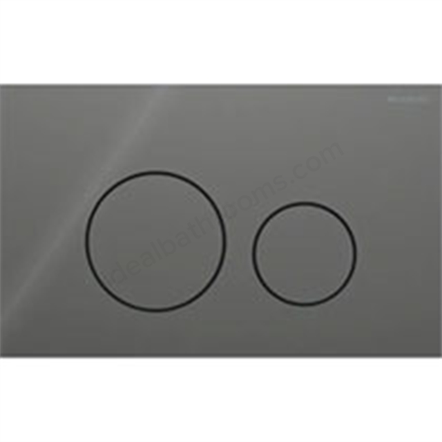 Geberit Sigma 40 Actuator Plate  Dual Flush, Round, Glass Lava Finish