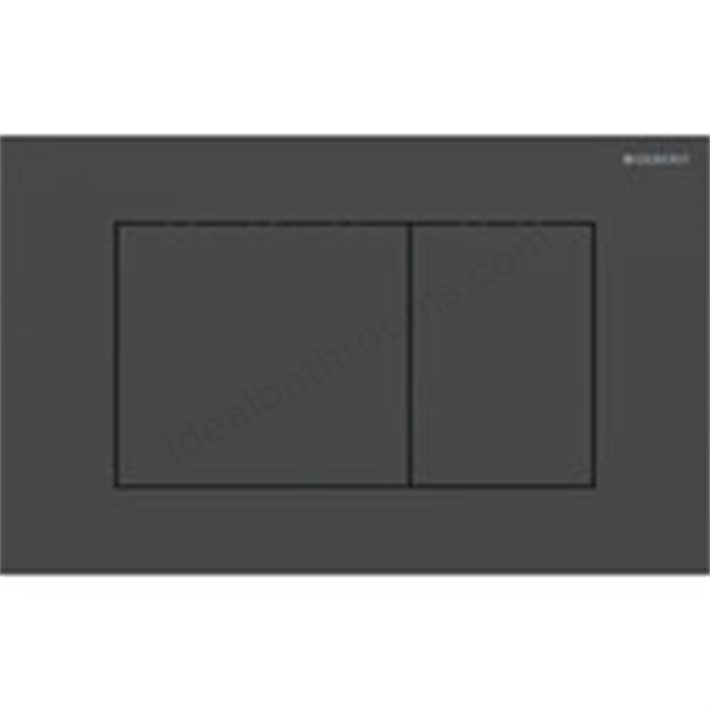 Geberit Sigma 40 Actuator Plate Dual Flush, Square, Black Stainless