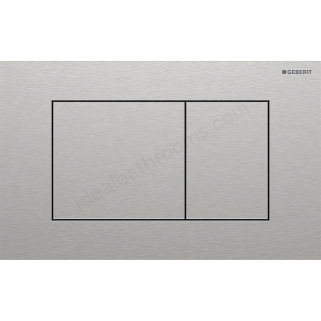 Geberit Sigma 40 Actuator Plate  Dual Flush, Square, Stainless Steel