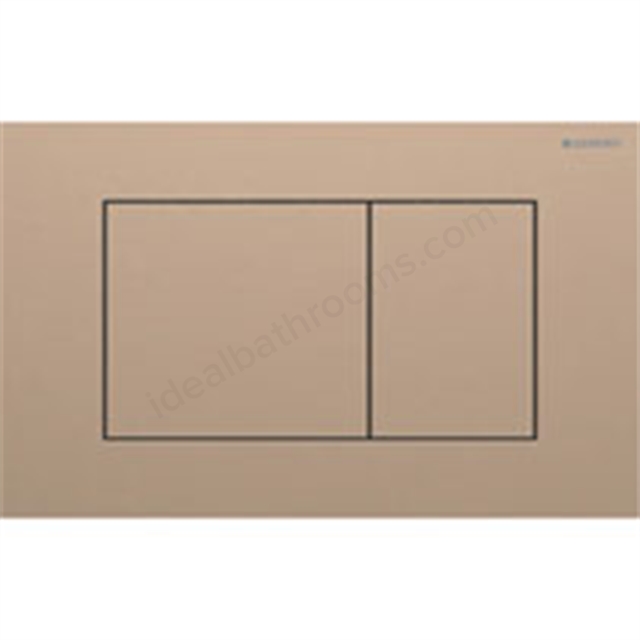Geberit Sigma 40 Actuator Plate  Dual Flush, Square, Red Gold Steel