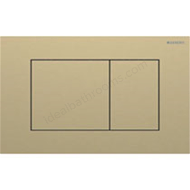 Geberit Sigma 40 Actuator Plate Dual Flush, Square, Brass Finish