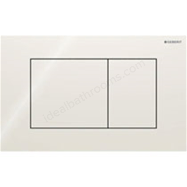 Geberit Sigma 40 Actuator Plate  Dual Flush, Square, Sand Grey Glass