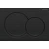 Geberit Alpha01 Round Dual Flush Plate - Matt Black