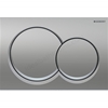 Geberit Alpha01 Round Dual Flush Plate - Matt Chrome