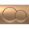 Geberit Alpha01 Round Dual Flush Plate - Red Gold