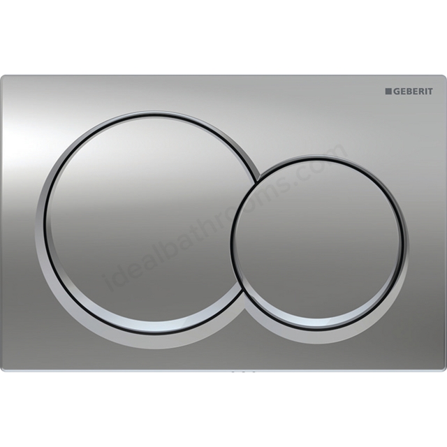 Geberit Alpha01 Round Dual Flush Plate - Chrome