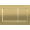 Geberit Alpha01 Square Dual Flush Plate - Brass