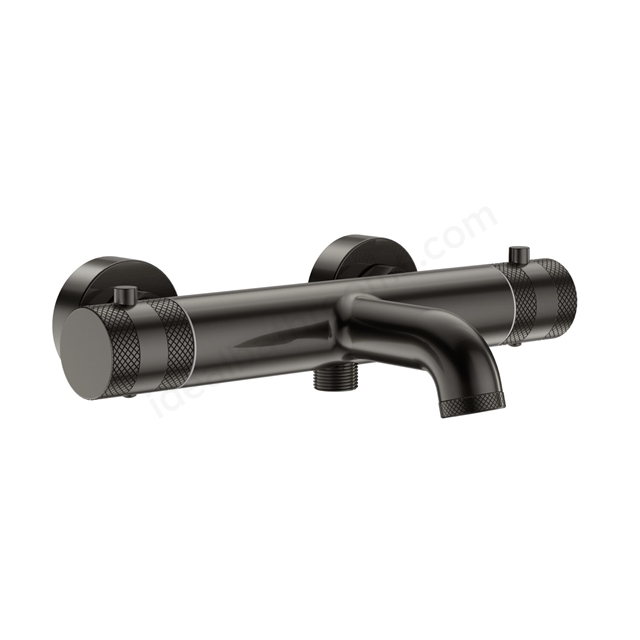 Scudo Core Thermostatic Bath Shower Mixer 2 Outlet - Gunmetal