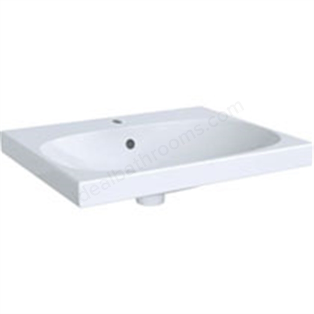 Geberit Acanto 120 x 48 Washbasin for use with space saving waste