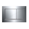 Geberit OMEGA30 Dual Flush Plate for 120mm Omega Cistern; Gloss/Matt Chrome