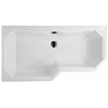 Carron Highgate 1700mm Left Handed Carronite Shower Bath - White