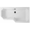 Carron Highgate 1700mm Right Handed Carronite Shower Bath - White