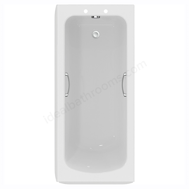 Armitage Shanks Sandringham 21 1600x700mm Rectangular Bath With 2 Tapholes And Handgrips
