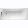 Armitage Shanks Sandringham 21 1600x700mm Rectangular Bath With 2 Tapholes, Handgrips and Tread Pattern