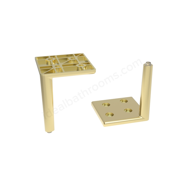 Scudo Cabinet Leg - Brushed Brass