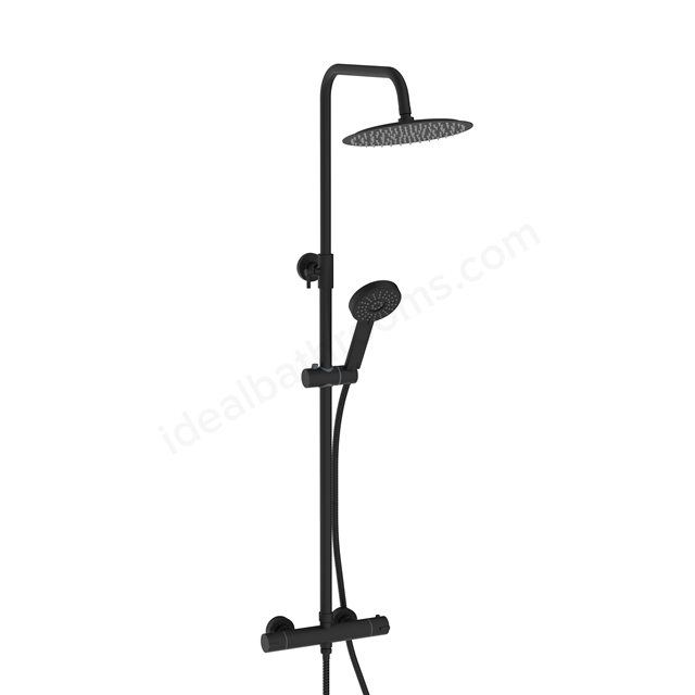 Scudo Middleton Rnd Rigid Riser Shower Inc. Easykit - Black