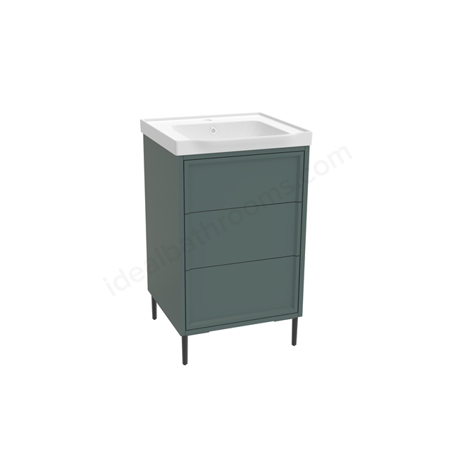 Scudo Bota 500mm Freestanding Vanity Unit - Parisian Green