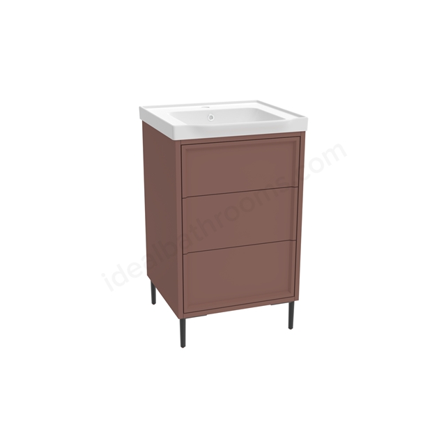 Scudo Bota 500mm Freestanding Vanity Unit - Earth Red