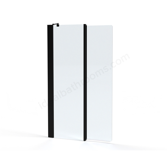 Roman Haven6 1500mm x 910mm Inward Folding Bath Screen - Black