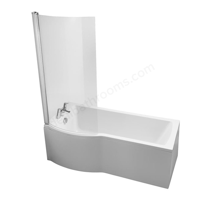 Ideal Standard Tempo Arc 1700mm Shower Bath; Left Handed; 0 Tap Holes - White