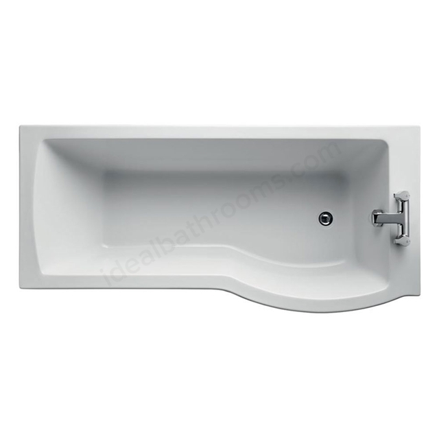Ideal Standard Tempo Arc 1700mm Idealform Plus+ Shower Bath; Right Handed; 0 Tap Holes - White