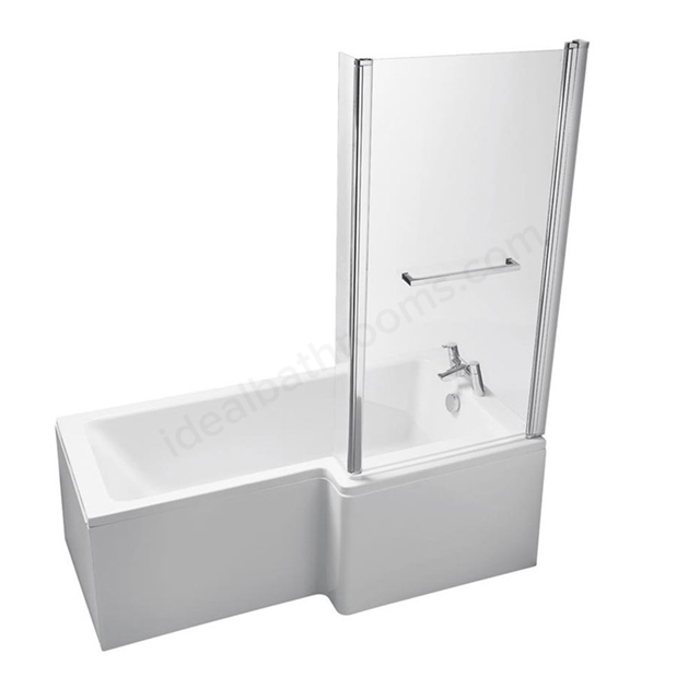 Ideal Standard Tempo Cube 1700mm Shower Bath; Right Handed; 0 Tap Holes - White