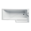 Ideal Standard Tempo Cube 1700mm Idealform Plus+ Shower Bath; Right Handed; 0 Tap Holes - White