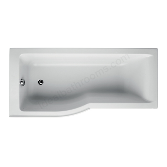 Ideal Standard Retail Connect Air 1700x800mm P-Shape  Idealform Shower Bath; Left Handed; 0 Tap Holes - White