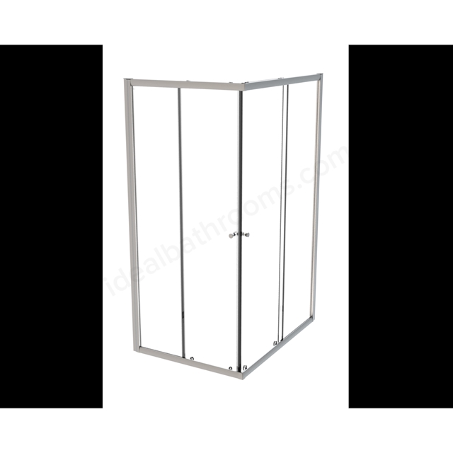 Roman Haven6 Offset Corner Entry 800 x 900mm - Chrome