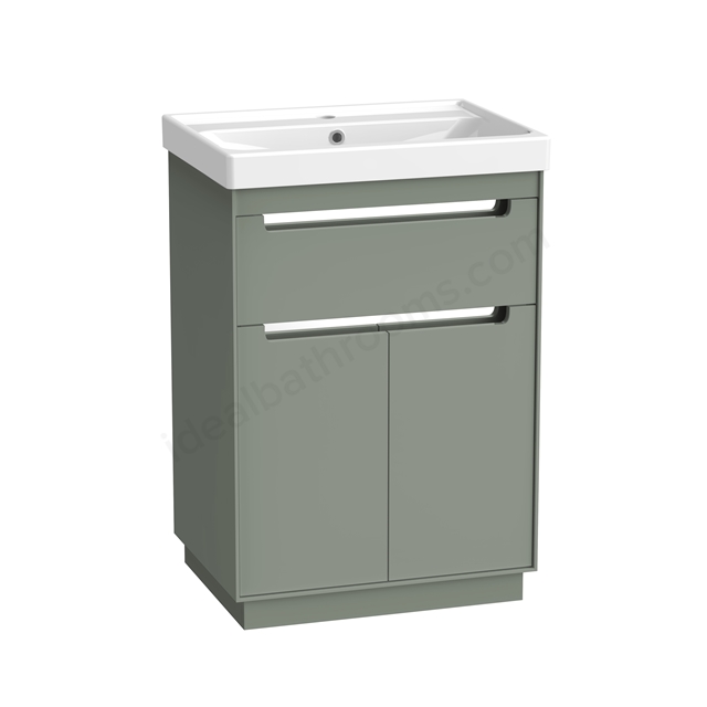 Tavistock Acumen 600 Floormounted Vanity Unit - Laurel Green