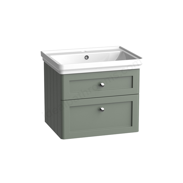 Tavistock Marston 600 Wall Mounted Vanity Unit - Laurel Green