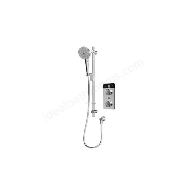 Aqualisa S2 Smart Shower w/ Controller & Adjustable Handset LP - Chrome